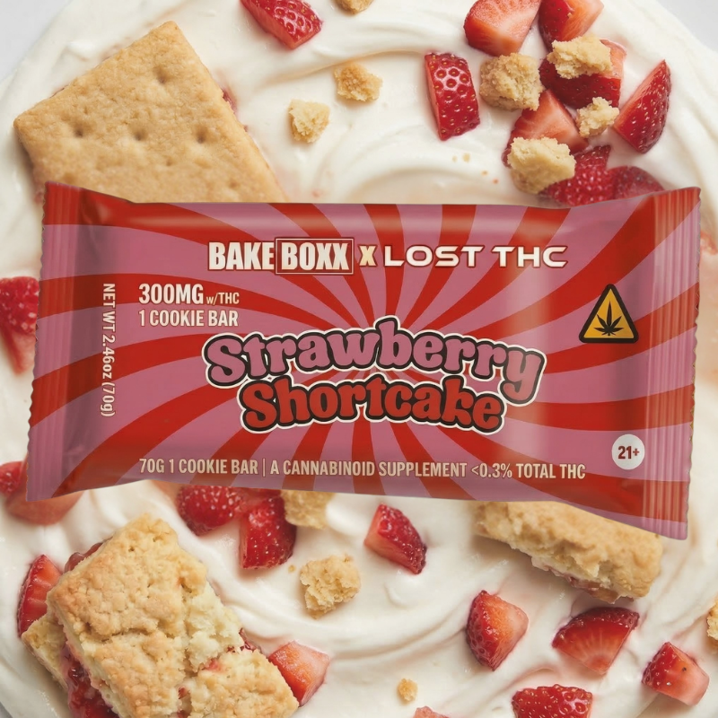 Strawberry Shortcake - THC Edible Brownie 300mg w/ CBD