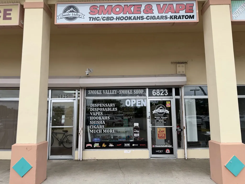 Inside Smoke Valley Smoke Shop Miramar