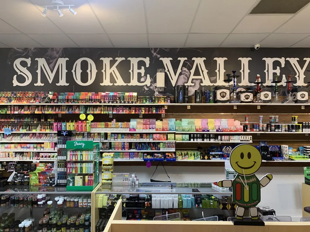 Inside Smoke Valley Smoke Shop Sunrise
