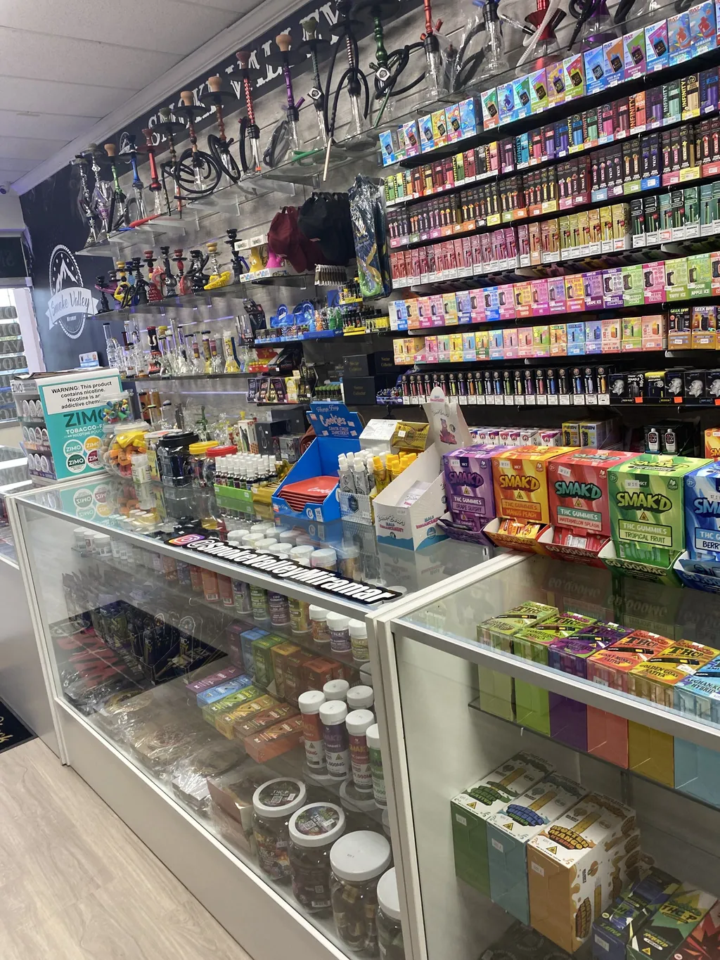 Inside Smoke Valley Smoke Shop Miramar