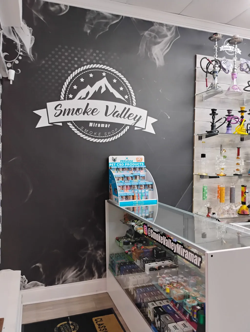 Inside Smoke Valley Smoke Shop Miramar