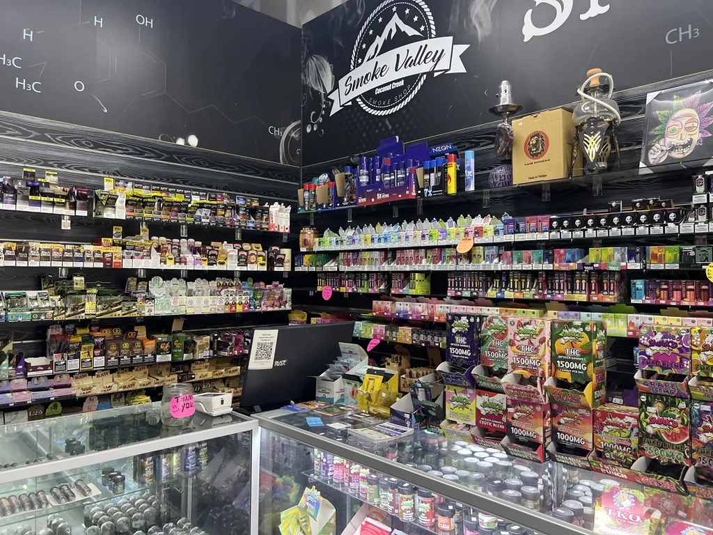 Inside Smoke Valley Smoke Shop Coconut Creek