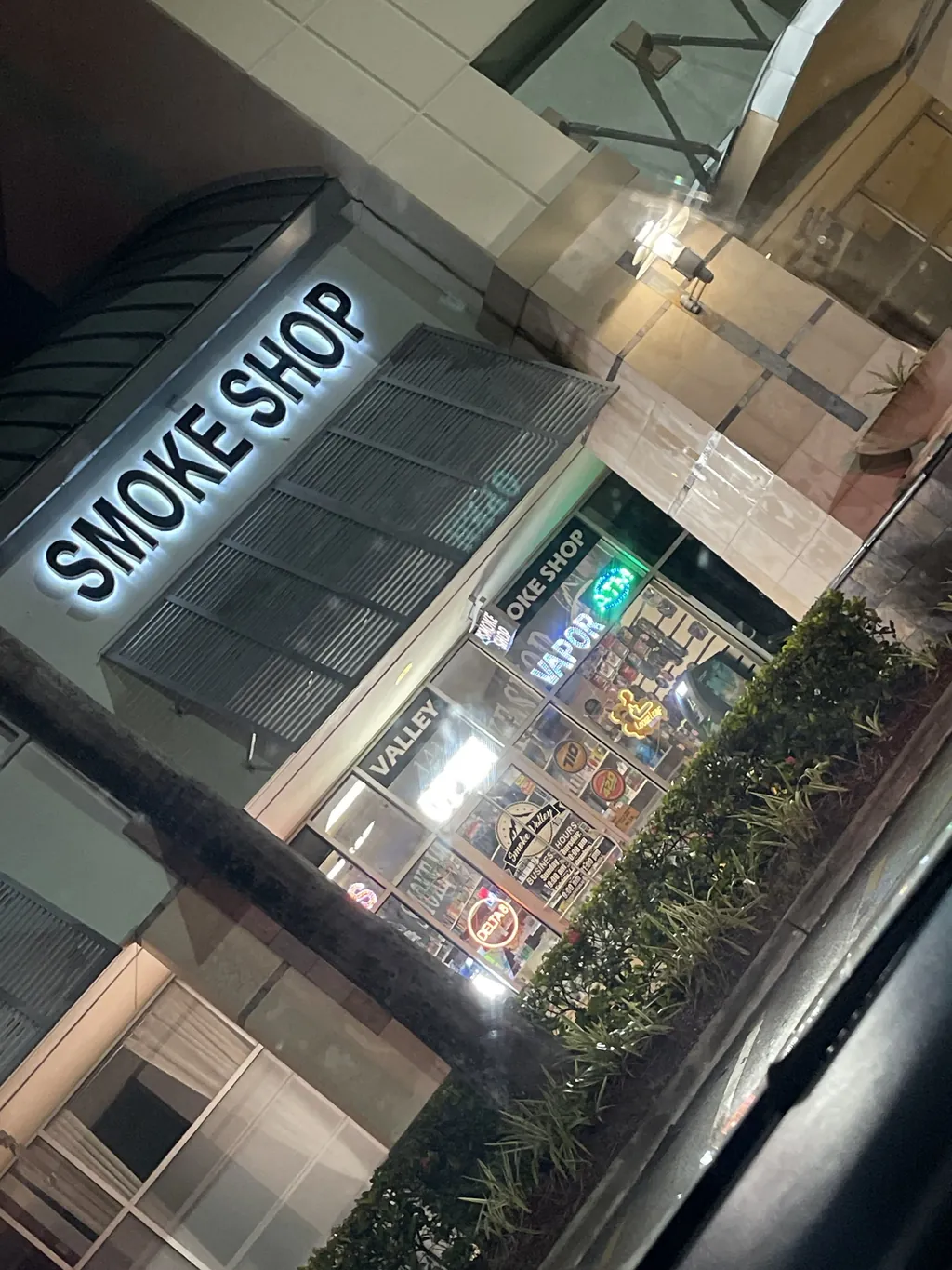 Inside Smoke Valley Smoke Shop Sunrise