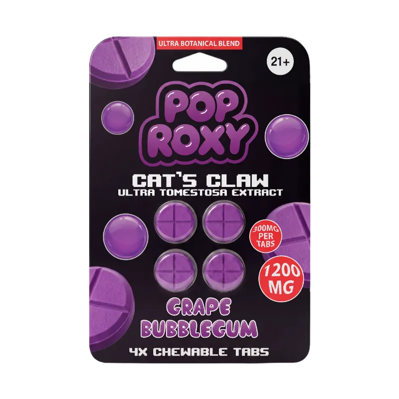 Grape Bubblegum Cat's Claw Ultra Tomentosa Extract Tabs