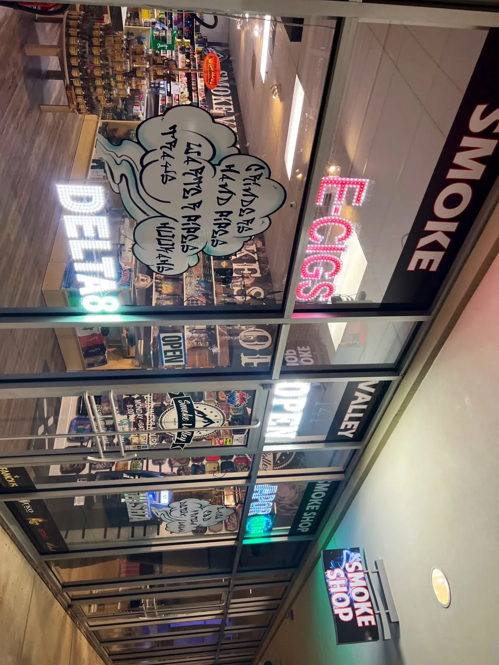 Inside Smoke Valley Smoke Shop Sunrise