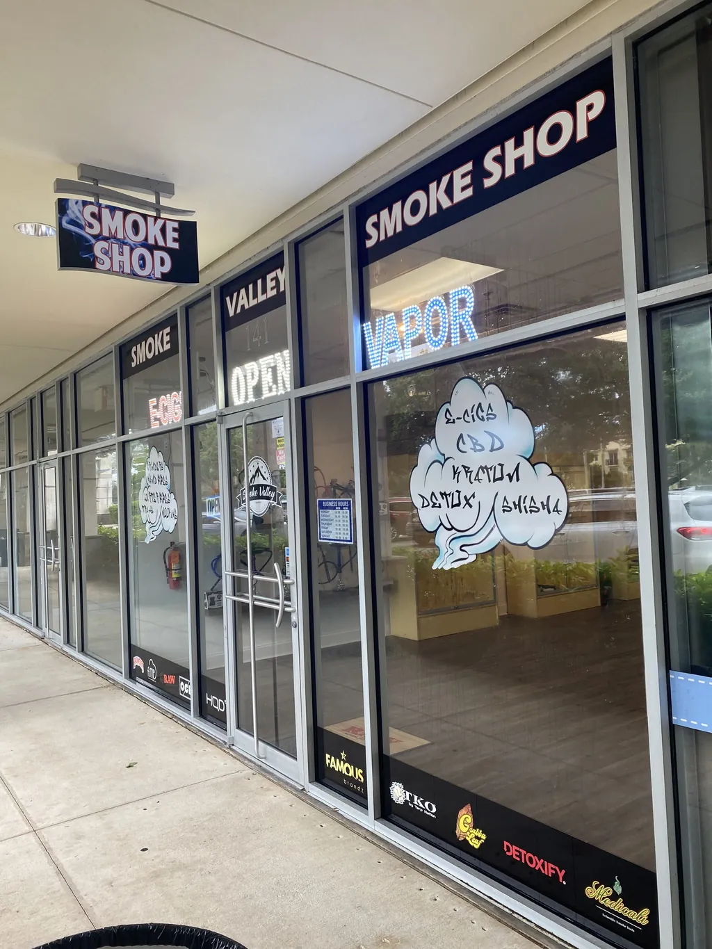Inside Smoke Valley Smoke Shop Sunrise