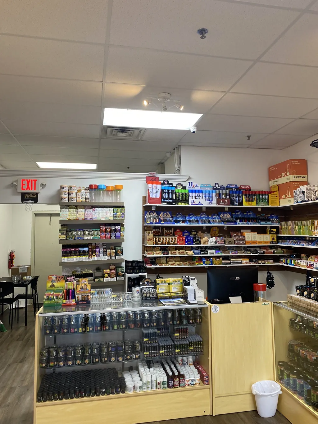 Inside Smoke Valley Smoke Shop Sunrise