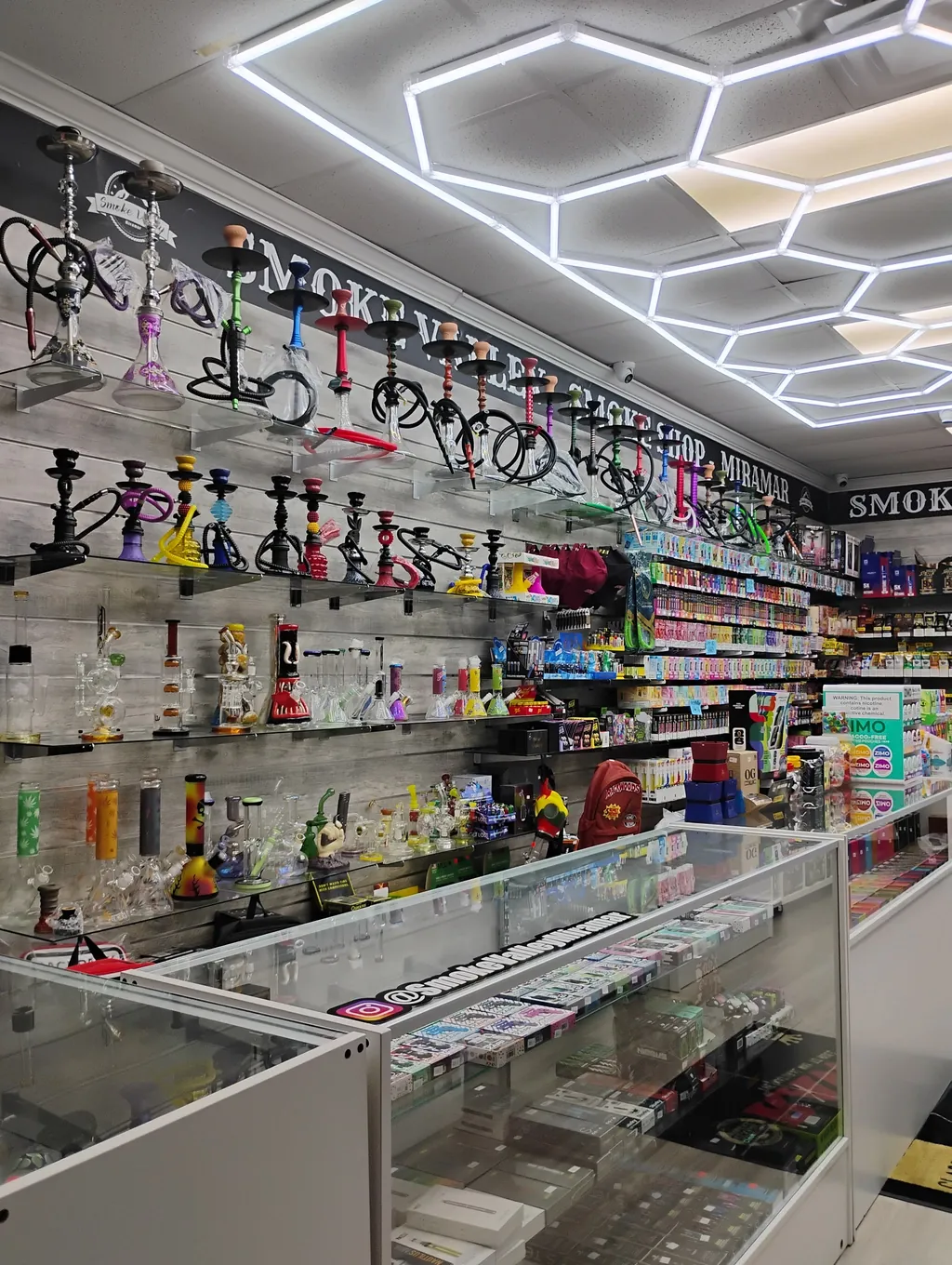 Inside Smoke Valley Smoke Shop Miramar