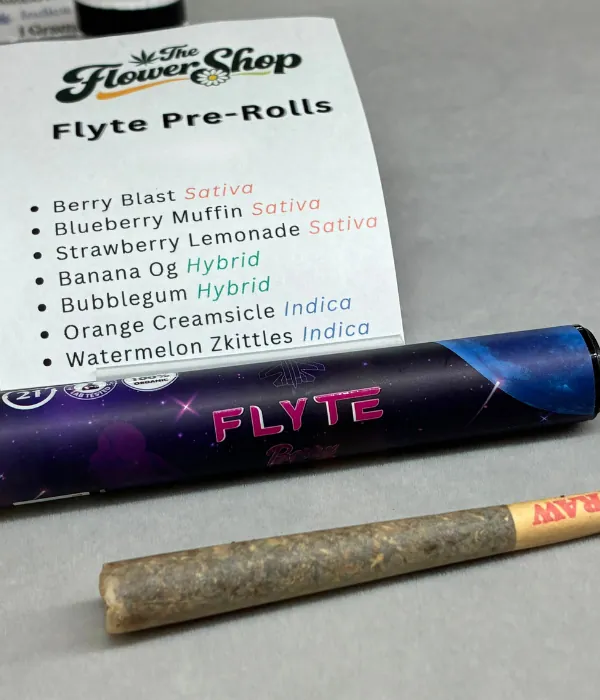 THCA pre-rolls at The Flower Shop Dispensary, North Houston.