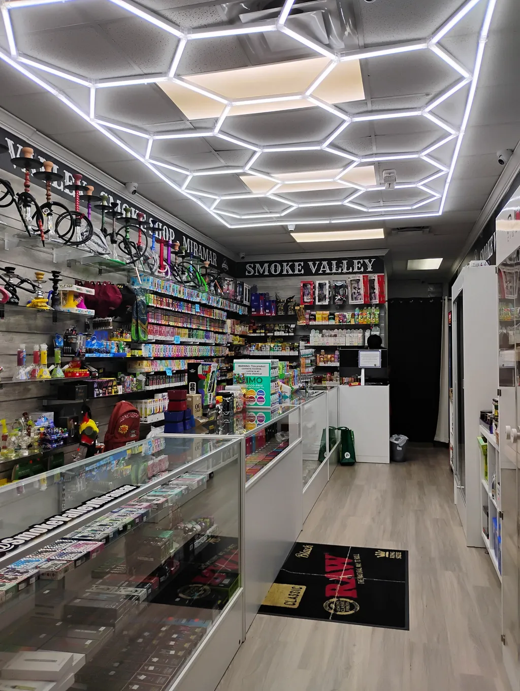 Inside Smoke Valley Smoke Shop Miramar