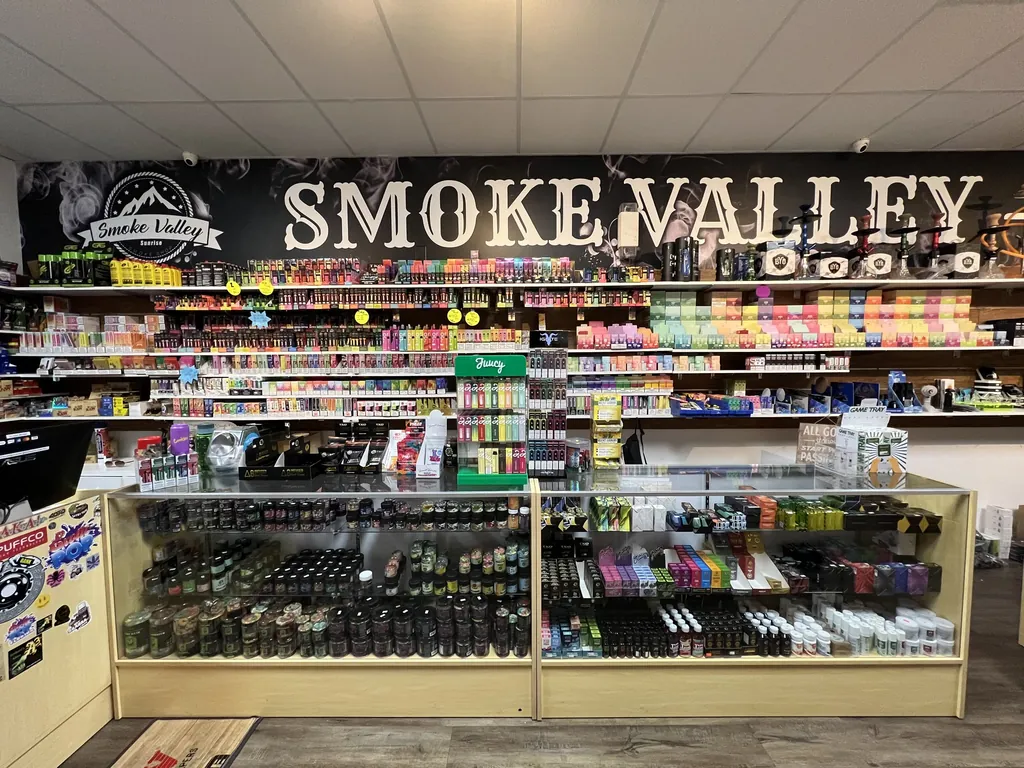 Inside Smoke Valley Smoke Shop Sunrise