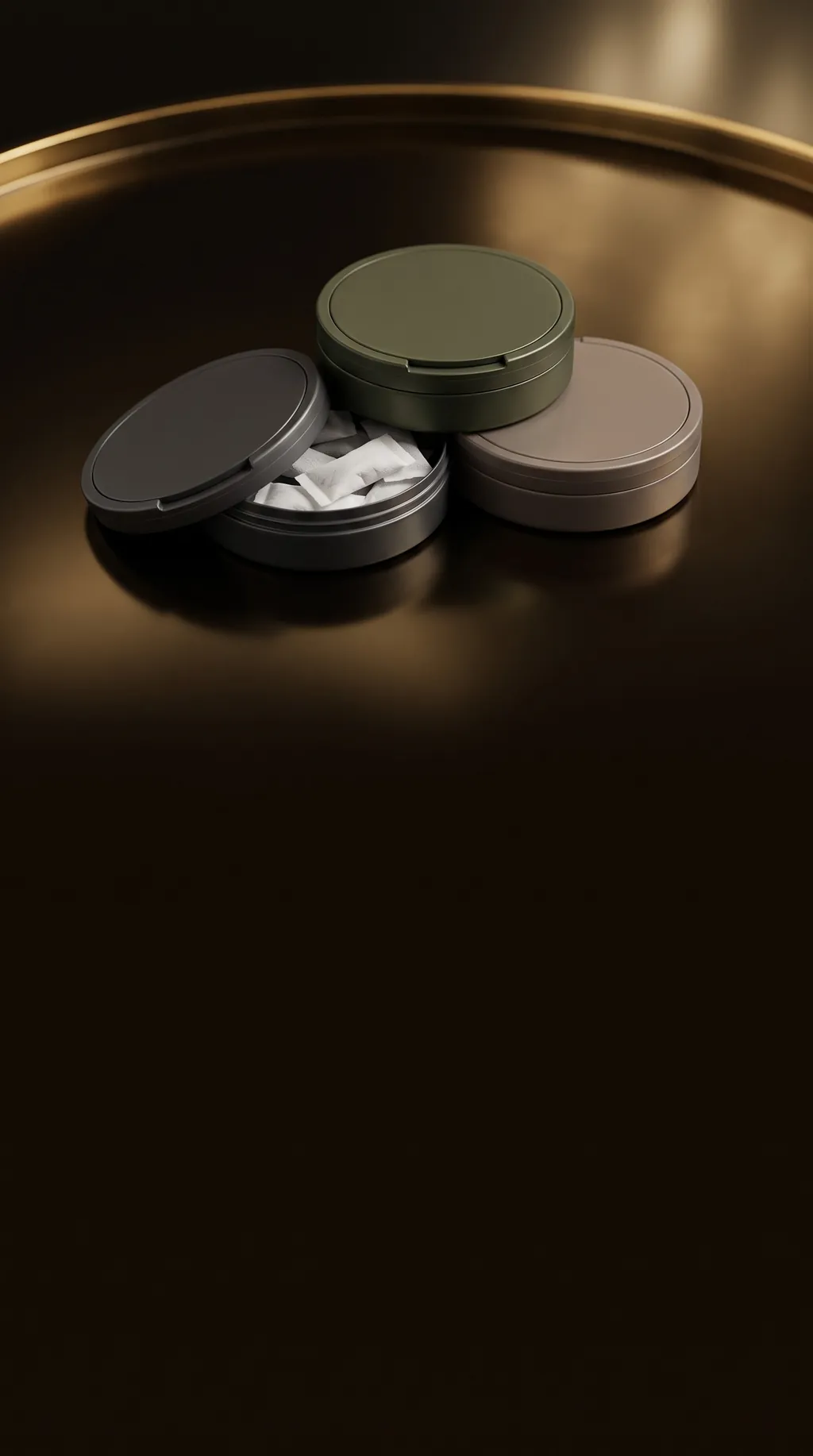 Nicotine pouch tins at Prestige Smoke Shop in Del City